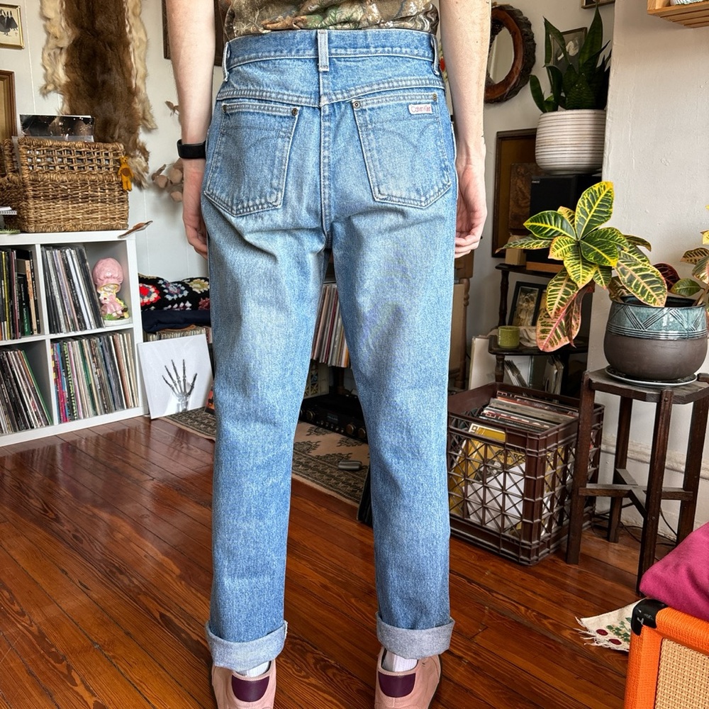 💀 SOLD 💀 Vintage 80s Calvin Klein Denim Jeans Made in USA ~ Size 30 x 30.5 - Picture 3 of 8